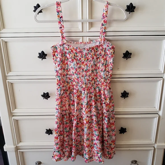NWOT Sienna Sky Floral Ditsy Smocked Spring Summer Mini Dress - Picture 6 of 6
